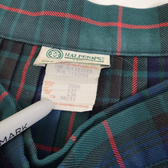 Vintage plaid mini skirt y2k 2000s school girl tartan 90s short pleats pleated - Picture 4 of 8